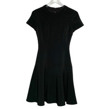 Kate Spade New York 0 Black Jazz Things Up Crepe Flip Dress Fit Flare Corpcore