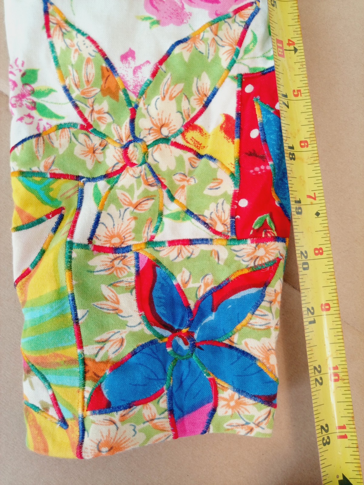 Vintage Patchwork Jacket Womens Small Petite Quil… - image 11