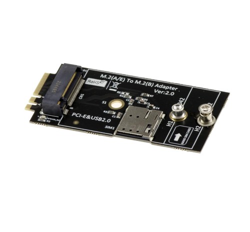 Adaptateur M2 B Key et Nano SIM vers M.2 E A Key pour Carte Module 3G 4G 5G e... - Photo 2/4