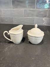 Mikasa Italian Countryside Sugar, Creamer, Coffee Mugs  Tea Cups