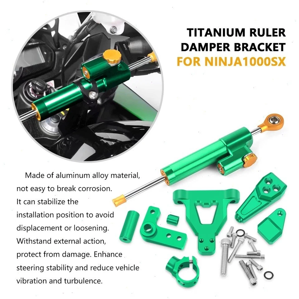 Soporte estabilizador amortiguador de dirección de motocicleta para Kawasaki NINJA 1000SX Z1000SX Foto 4 de 4