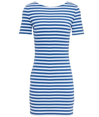 ROBE MOULANTE À RAYURES TOMMY HILFIGER TAILLE S DESTOCKAGE -50% - Photo 1/4