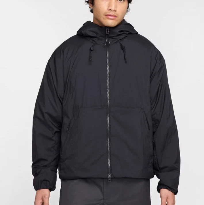 ジャケット・アウター 00s old nike tech down jacket all black Vintage 00s old nike tech down jacket all black 2000's Nike