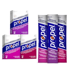 Propel Electrolyte Enhanced Water Drink Mix Powder Packets, Grape Variety Pack