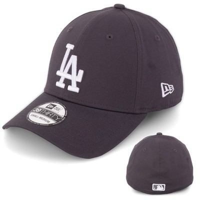 New Era Los Angeles Dodgers 39Thirty Cap grau weiß 95241