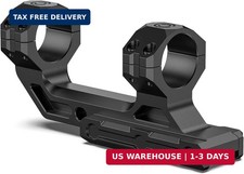 Precision Cantilever Scope Mount - Offset Dual Ring Scope Mount for Picatinny Ra