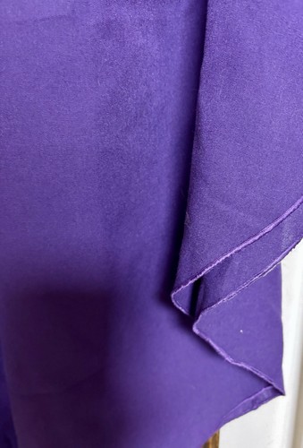 Large Oval Royal Purple Tablecloth, Excellent Condition - Picture 2 of 9