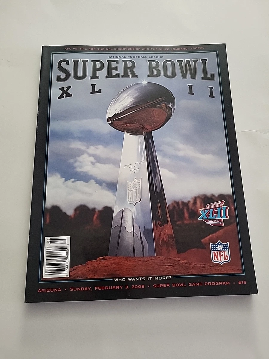 Super Bowl Xlii Program In Vintage Nfl Programs for sale | eBay