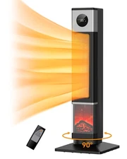 33" Space Heater For Large Room, Tower Heater For Indoor Use, 1500W Ptc Ceramic