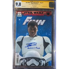 Star Wars: Age of Resistance Finn #1__CGC 9.8 SS__Signed by John Boyega