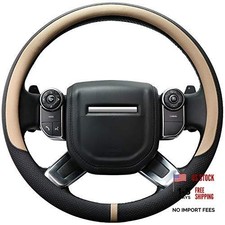Breathable Car Steering Wheel Cover 16 Inch Auto L 15.5-16 A-beige Breathable Car Steering Wheel Cover 16 Inch Auto L 15.5-16 A-beige