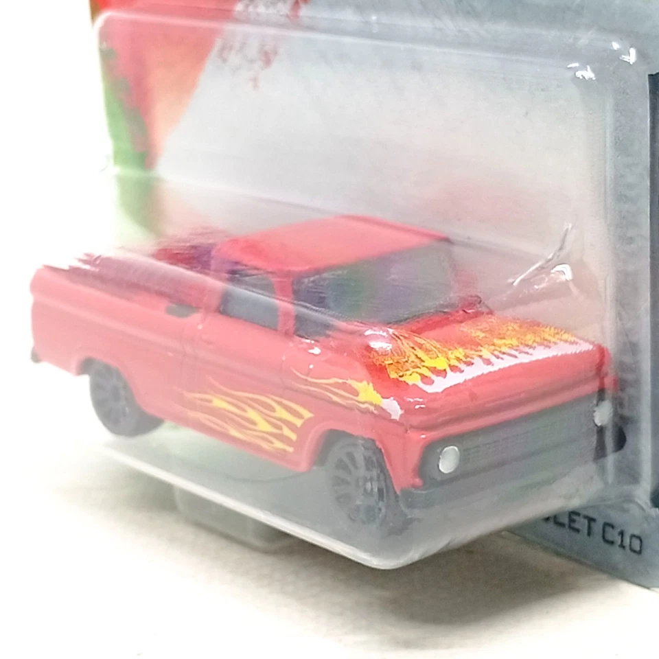 Majorette Chevrolet C10 Pick up Red / Fire Flame 1:64 3" in Short Package - Image 3 of 4
