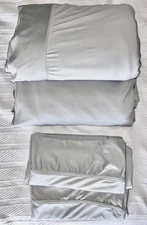 CAL KING / KING Sheex Original Performance Sheet Set PEWTER Light GREY Gray EXC