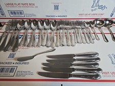 Villeroy  Boch MADEMOISELLE 38-Pc SS Beaded 18/10 Silverware/Flatware Lot