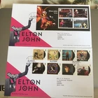 GB STAMPS MUSIC GIANTS STAMPS & SHEET FIRST DAY COVER SET 2019 ELTON JOHN