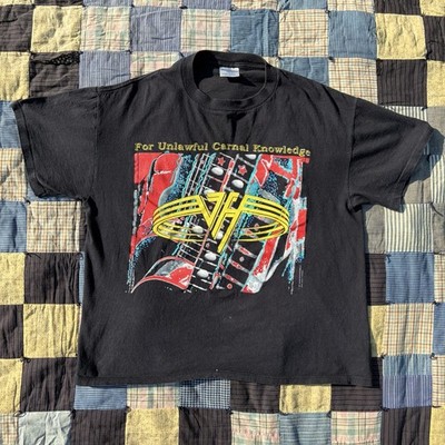 VTG 1991 Van Halen For Unlawful Carnal Knowledge T Shirt Brockum XL (Fits M)