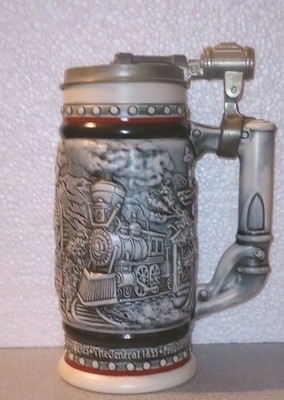Vtg 1982 Avon Orient Express Age Iron Horse Trains Railroad Beer Stein Mug
