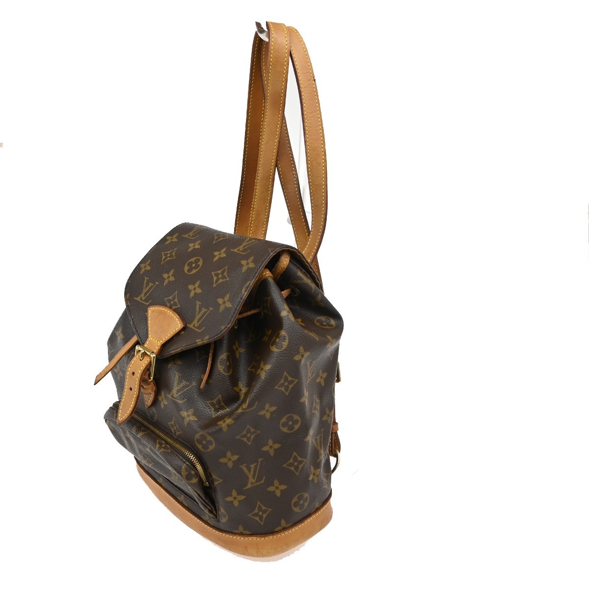 LOUIS VUITTON Montsouris MM Backpack Bag Monogram Leather 