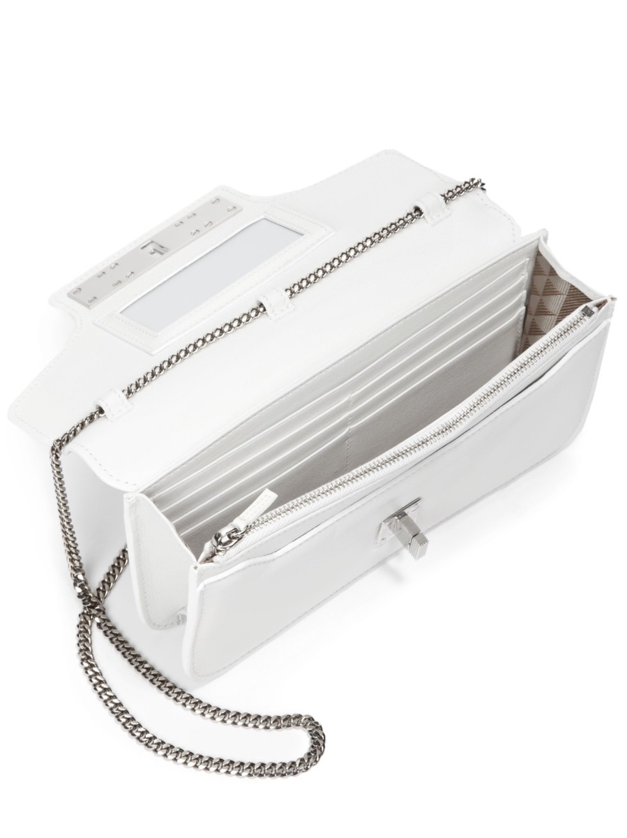 Portefeuille à Chaîne PS11 En Cuir Blanc Proenza Schouler - Neuf Avec étiquettes à 1100 $
