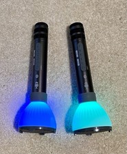 Singing Machine SMM498 Duet Karaoke Microphones with Portable Bluetooth Speaker