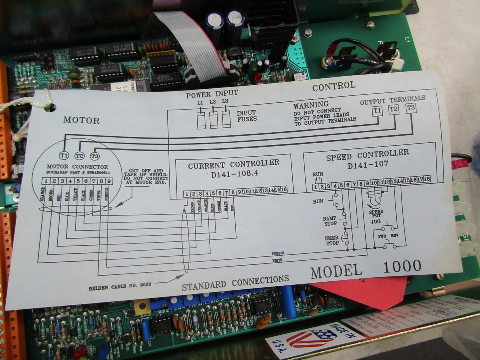 💥NEW POWERTEC 1000 1.5 HP BRUSHLESS DC DRIVE 3.8/5.8 AMPS 230 VDC 3Ø - Image 3 of 4