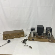 Heathkit W4-AM 5881 monoblock mono tube amplifier with WA-P2 Pre Amp - Untested