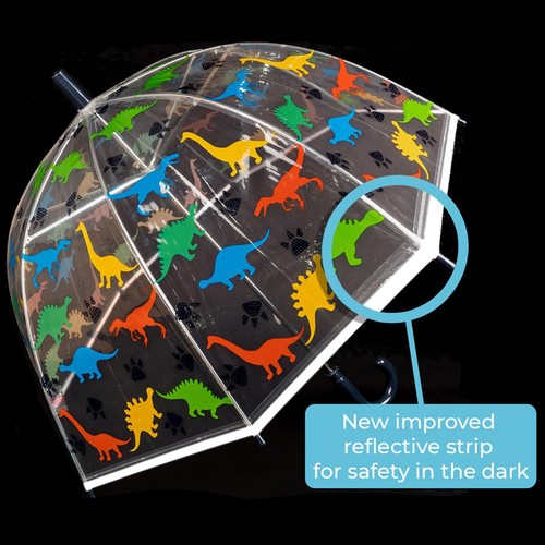 Susino Children's See-Through Dome Umbrella - Dinosaurs - Picture 6 of 6