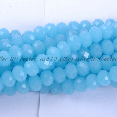 Wholesale Quality Czech Crystal Faceted Rondelle Spacer Beads 4MM 6MM 8MM 10MM - Picture 87 of 101