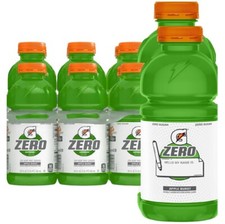Gatorade FIERCE Thirst Quencher GREEN APPLE ZERO 20Oz 10 Bottles Electrolyte