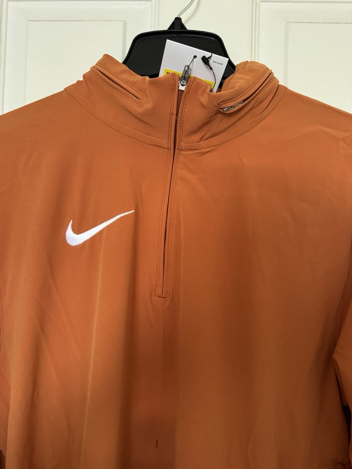Nike Men’s Small Long-Sleeve Woven Coaches Jacket Desert Orange DV6754-802 NEW thumbnail 4