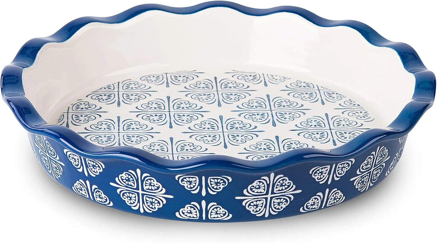 Pie Pan Ceramic Pie Dish Pie Plate Porcelain Deep Dish Pie Pan Non-Stick Pie Pan