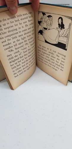 1937 Snow-White And The Seven Dwarfs Brothers Grimm Hardcover Book Shelf E2 - Picture 11 of 14