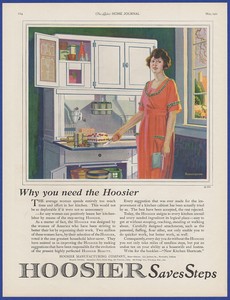 Vintage 1921 Hoosier Kitchen Cabinets Hutch Robert Konersman Art 20 S Print Ad Ebay