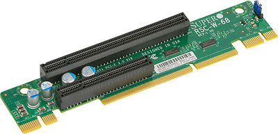 Supermicro RSC-W-68 Riser Card 1U LHS WIO w/ 2 PCI-E x8 slots or PCI-E x16 slot