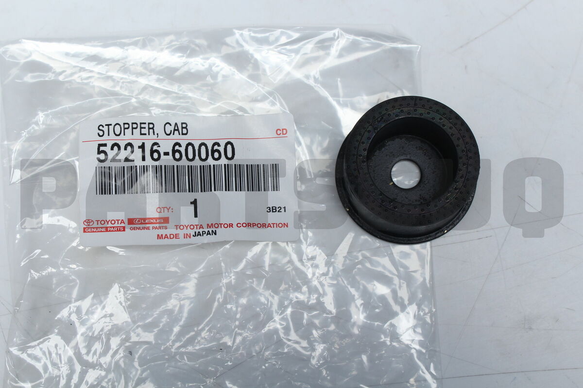 5221660060 Genuine Toyota STOPPER, CAB MOUNTING CUSHION 5221660060 Genuine Toyota STOPPER, CAB MOUNTING CUSHION
