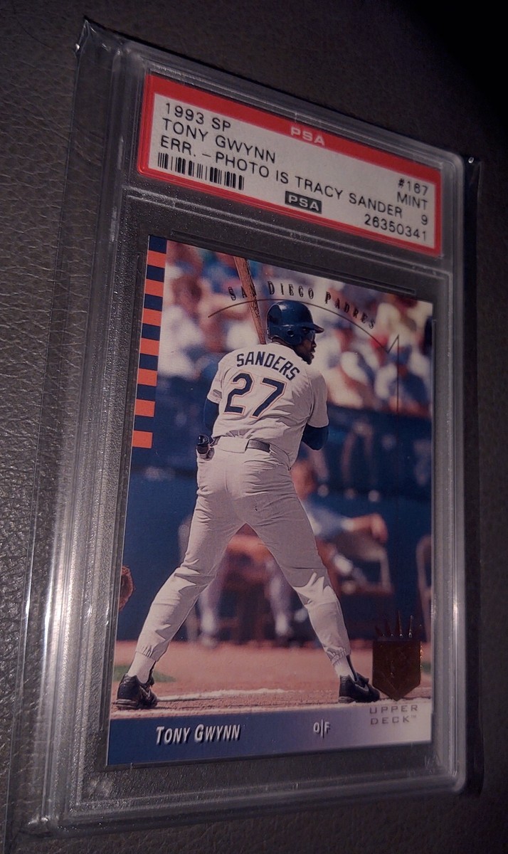 1993 UPPER DECK SP TONY GWYNN #167 PSA 9 ERROR Card Photo Is
