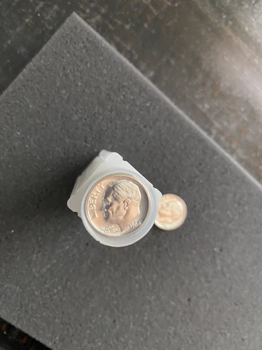 1961 & 1964-ROOSEVELT DIME GEM PROOF DCAM ROLL.      “ROSIES”