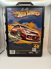 Hot Wheels 48 Car Snap Carrying Case Storage Display 2007 Mattel Tara Toy Read 
