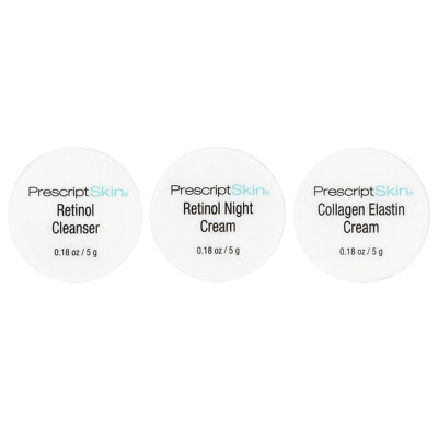 Retinol Trial Set, 3 Professional Strength Anti-Aging Products, 3 Jars, 0.18 oz