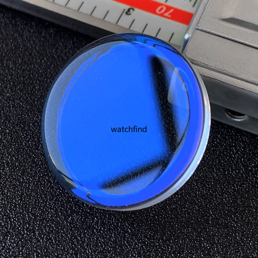 AR Blue/Red Bubble Top Hat Watch Glass Mineral Curve Crystal fit SKX013  SKX015 - Main Image