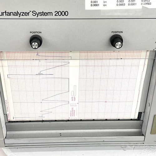 Federal 896730-5728 Surfanalyzer System 2000 mit Streifen Chart Recorder Made in USA - Bild 3 von 12