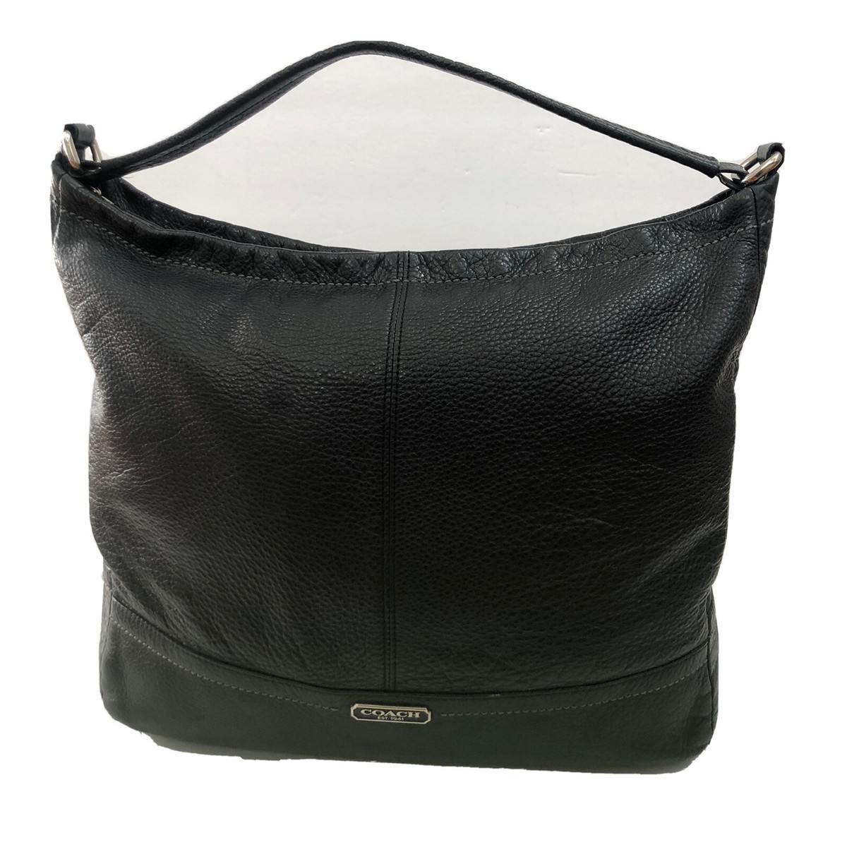 Coach Handbag Satchel Black Leather F 23293 Hobo Shoulder Bag | eBay