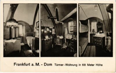 CPA AK Frankfurt a.M.- Dom, Turmer Wohnung in 68 meter hohe GERMANY (1027636)