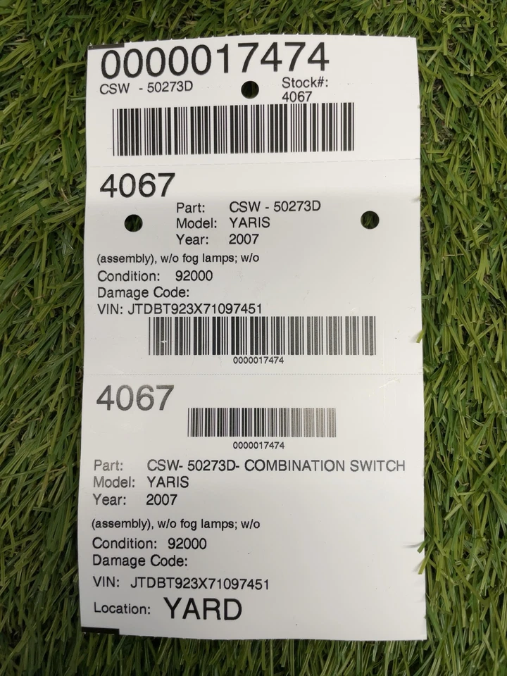 ✅ Interruptor combinado Toyota Yaris 2008 OEM Foto 4 de 4