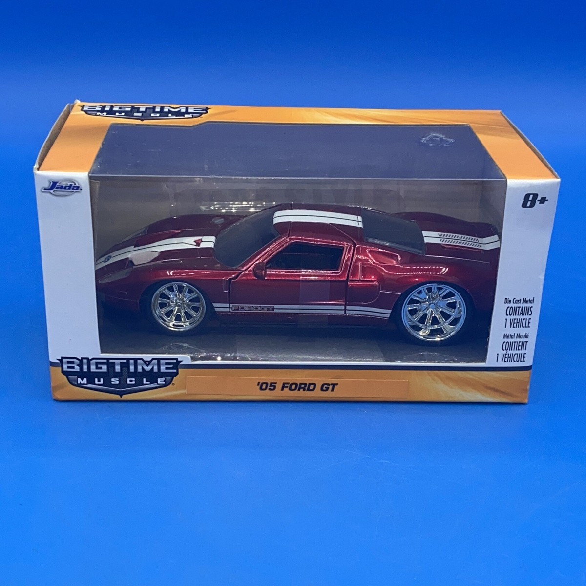 自動車 Ford GT 1/32 MODEL CAR RACER Jada Toys Big Time Muscle 2005 Ford GT 1:32 Die Cast Metal New