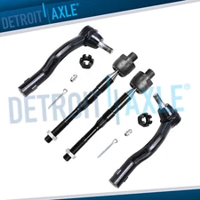 4pc Front Inner Outer Tie Rod Ends for Infiniti QX56 QX80 Nissan Armada Titan