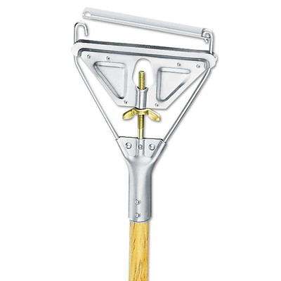 Boardwalk Quick Change Metal Head Wooden Mop Handle, Junior, 7/8 dia x 54, Natur