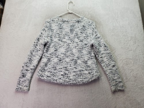 SO Heritage Sweater Girl L Gray Eyelash Polyester Long Sleeve Crew Neck Pullover - Picture 2 of 9