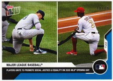 2020 TOPPS NOW Players Unite for Social Justice #1 BLUE 18/49 Aaron Judge