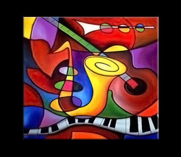 Quadro Astratto Dipinto A Mano 130x130cm - Pittura Su Tela Paesaggio Moderno Per Arredamento